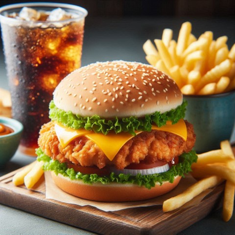 Chicken Zinger Burger at machlipalla.pk