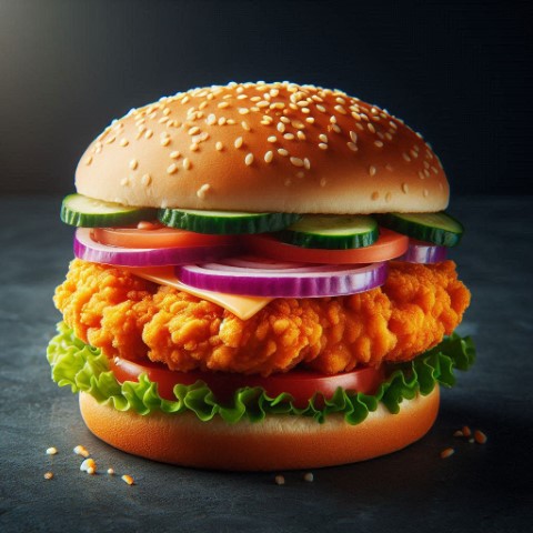 Chicken Zinger burger machlipalla.pk