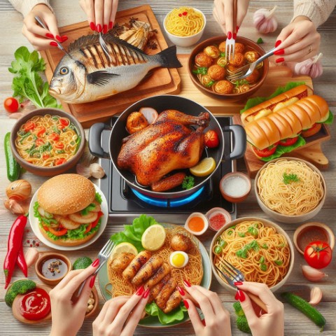 Homemade fish chicken burger at machlipalla.pk