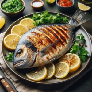 Grilled white Pomfret fish at machlipalla.pk